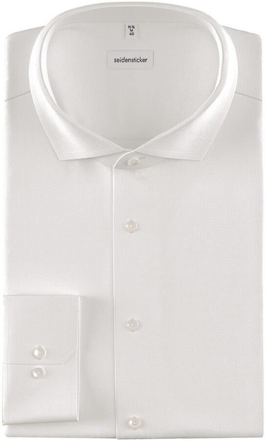 Seidensticker Businessoverhemd Zwarte roos Regular 1 1 Kent kraag structuur - Foto 8