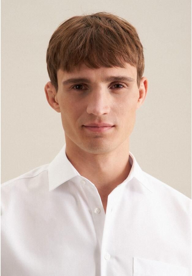 Seidensticker Businessoverhemd Zwarte roos Regular 1 2 Kent kraag effen - Foto 6