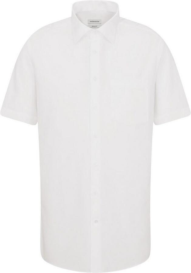 Seidensticker Businessoverhemd Zwarte roos Regular 1 2 Kent kraag effen - Foto 4