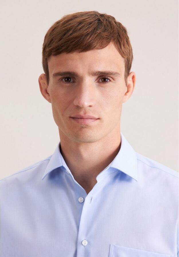 Seidensticker Businessoverhemd Zwarte roos Regular 1 2 Kent kraag effen - Foto 8