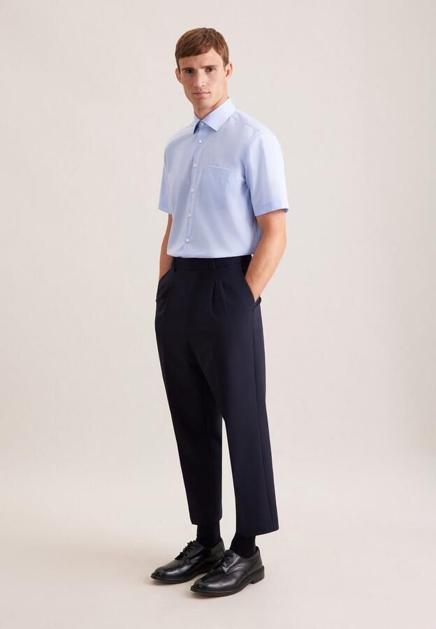 Seidensticker Businessoverhemd Zwarte roos Regular 1 2 Kent kraag effen - Foto 10