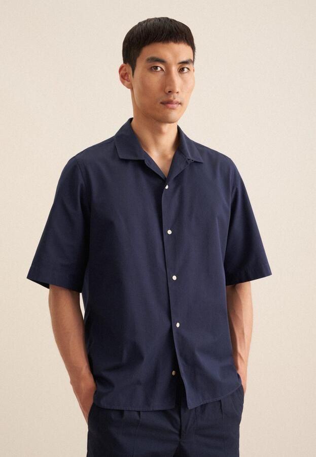 Seidensticker Businessoverhemd Zwarte roos Regular 1 2 reverskraag effen - Foto 7