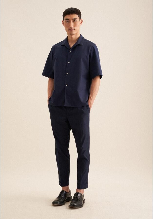 Seidensticker Businessoverhemd Zwarte roos Regular 1 2 reverskraag effen - Foto 5