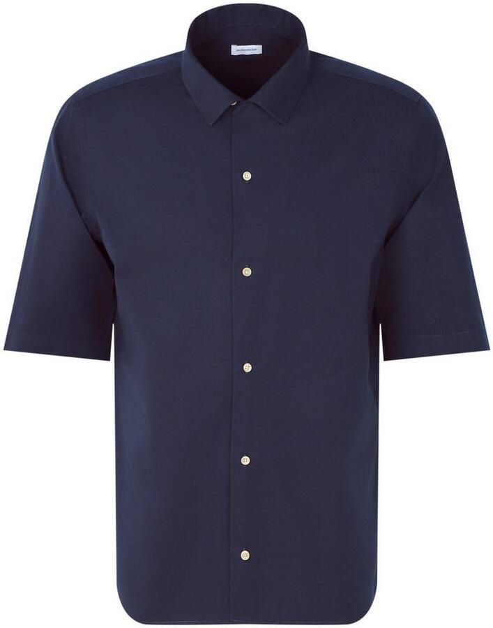 Seidensticker Businessoverhemd Zwarte roos Regular 1 2 reverskraag effen