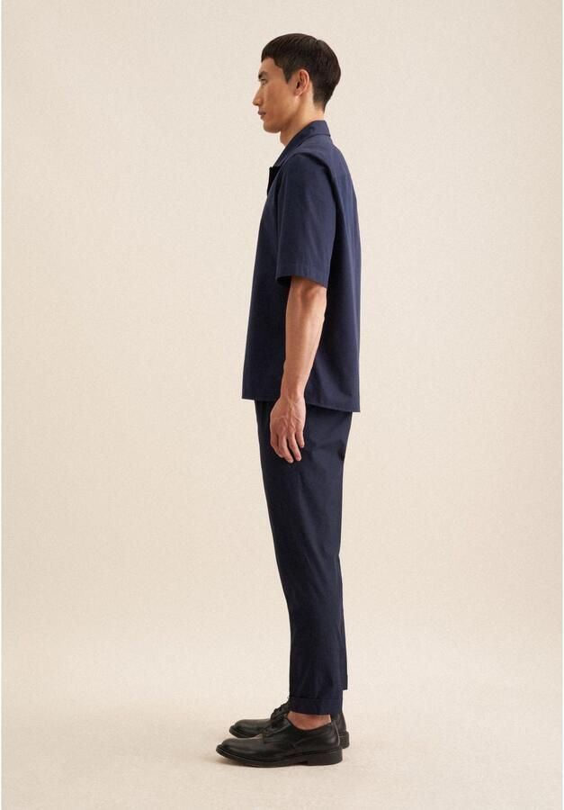 Seidensticker Businessoverhemd Zwarte roos Regular 1 2 reverskraag effen - Foto 6