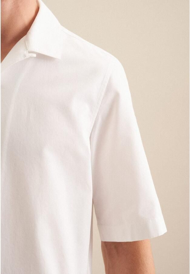 Seidensticker Businessoverhemd Zwarte roos Regular 1 2 reverskraag effen - Foto 3