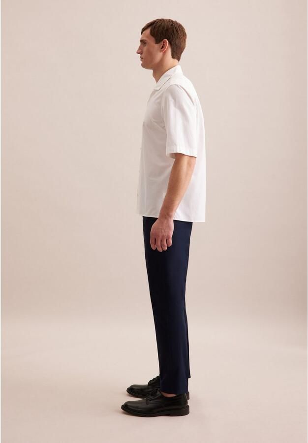 Seidensticker Businessoverhemd Zwarte roos Regular 1 2 reverskraag effen - Foto 6