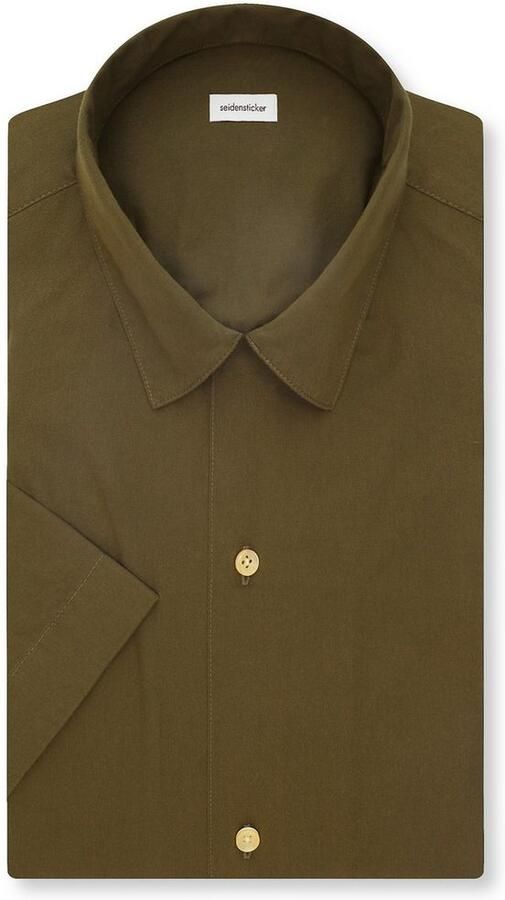 Seidensticker Businessoverhemd Zwarte roos Regular 1 2 reverskraag effen - Foto 8