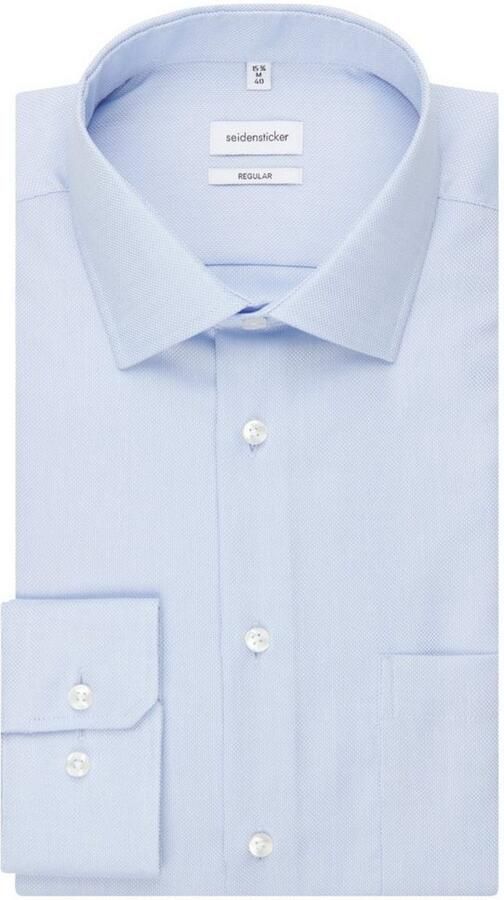 Seidensticker Businessoverhemd Zwarte roos Regular Kentkraag Uni - Foto 7