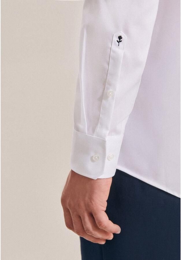 Seidensticker Businessoverhemd Zwarte roos Regular Kentkraag Uni - Foto 3