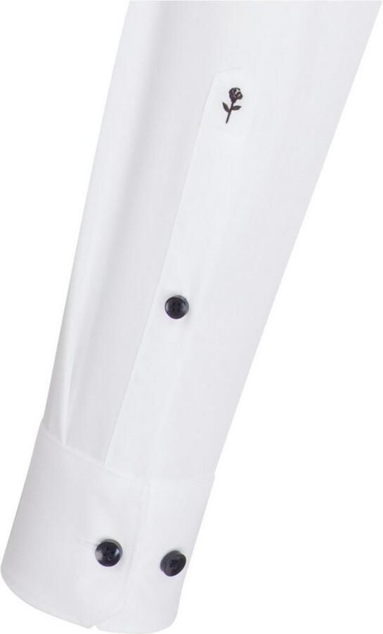 Seidensticker Businessoverhemd Zwarte roos Shaped 1 1 Extra lange Kentkraag effen - Foto 4