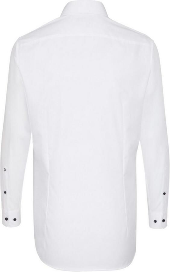 Seidensticker Businessoverhemd Zwarte roos Shaped 1 1 Extra lange Kentkraag effen - Foto 3