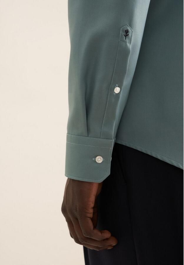 Seidensticker Businessoverhemd Zwarte roos Shaped 1 1 Kentkraag effen - Foto 5