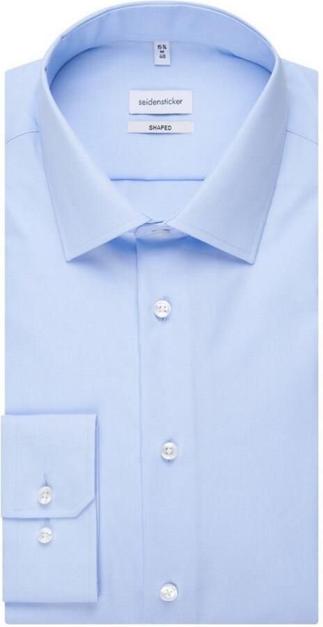 Seidensticker Businessoverhemd Zwarte roos Shaped 1 1 Kentkraag effen - Foto 8