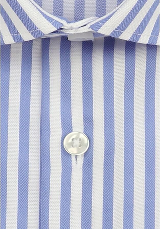 Seidensticker Businessoverhemd Zwarte roos Shaped 1 1 Kentkraag gestreept - Foto 3