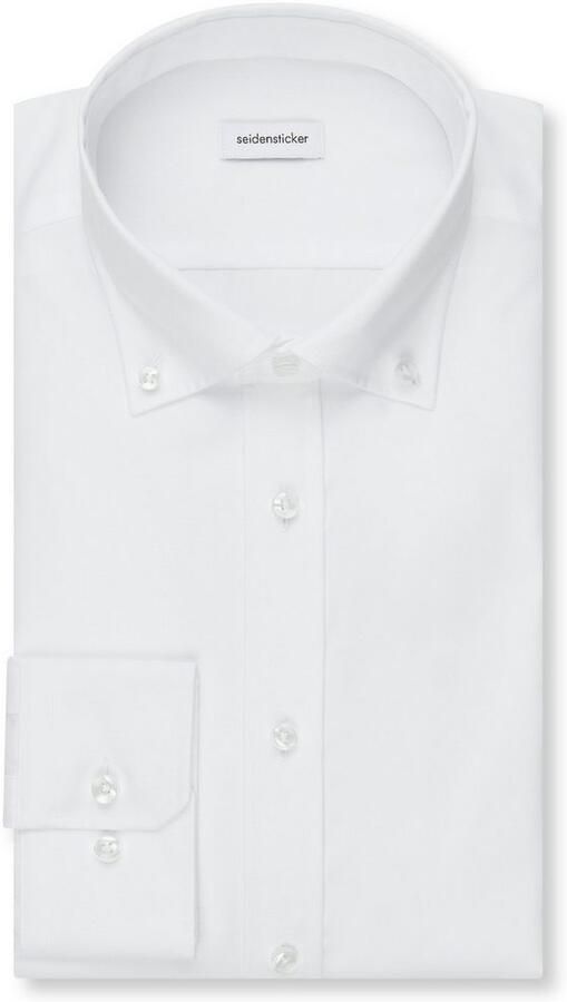 Seidensticker Businessoverhemd Zwarte roos Slim 1 1 Button-down kraag effen - Foto 2