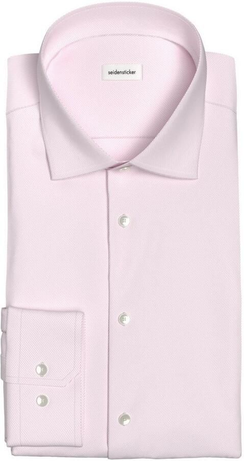 Seidensticker Businessoverhemd Zwarte roos Slim 1 1 Kent kraag uni - Foto 7