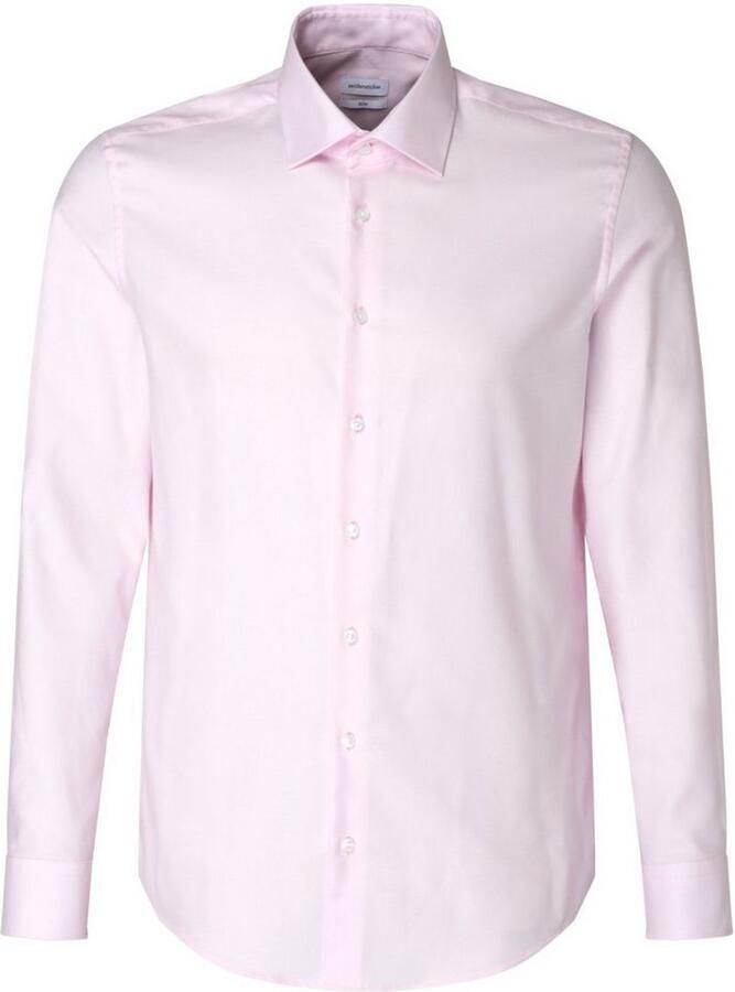 Seidensticker Businessoverhemd Zwarte roos Slim 1 1 Kent kraag uni