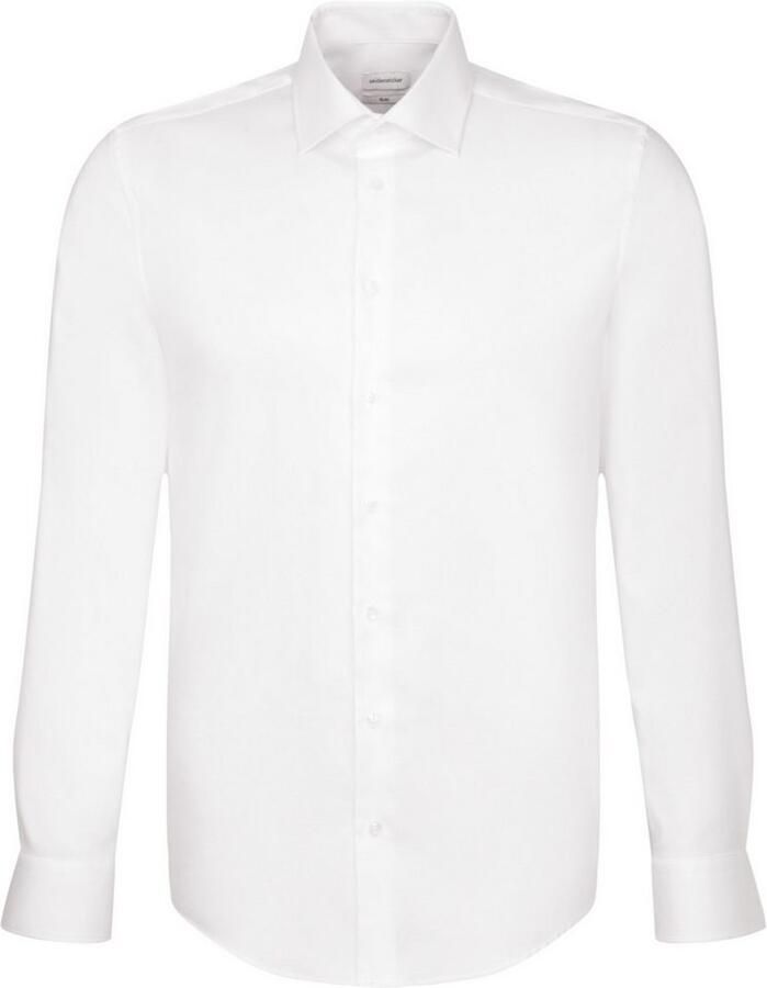 Seidensticker Businessoverhemd Zwarte roos Slim 1 1 Kent kraag uni - Foto 2