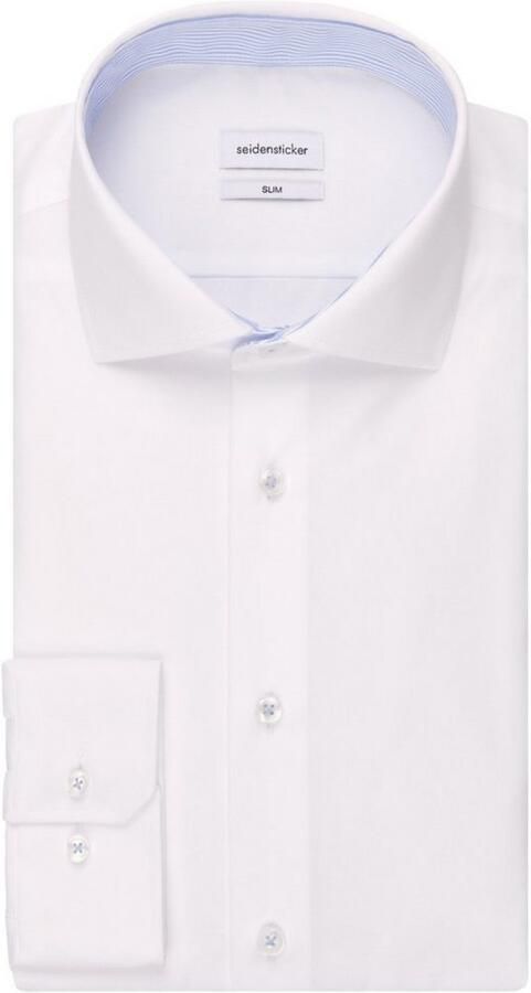 Seidensticker Businessoverhemd Zwarte roos Slim 1 1 Kent kraag uni - Foto 7