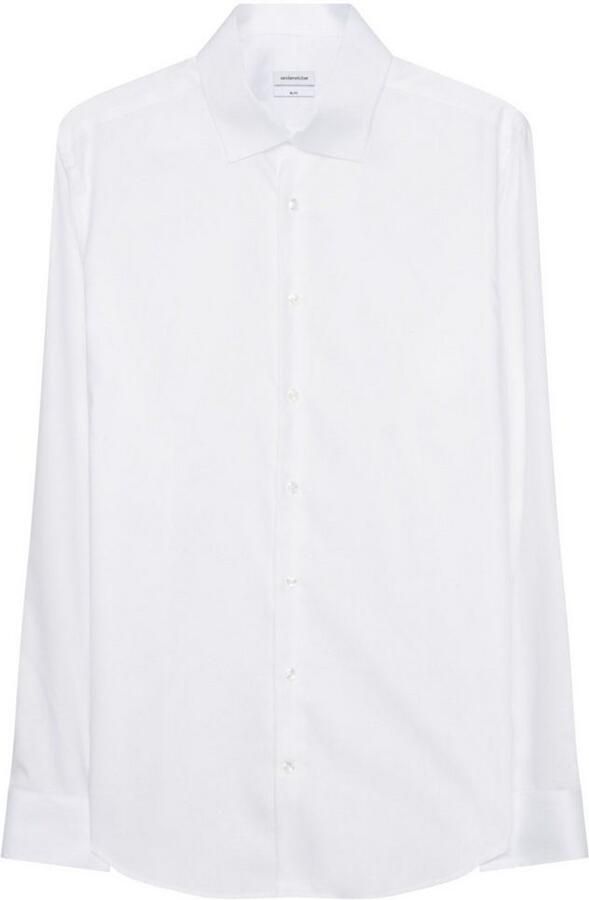 Seidensticker Businessoverhemd Zwarte roos Slim 1 1 Kent kraag uni - Foto 7