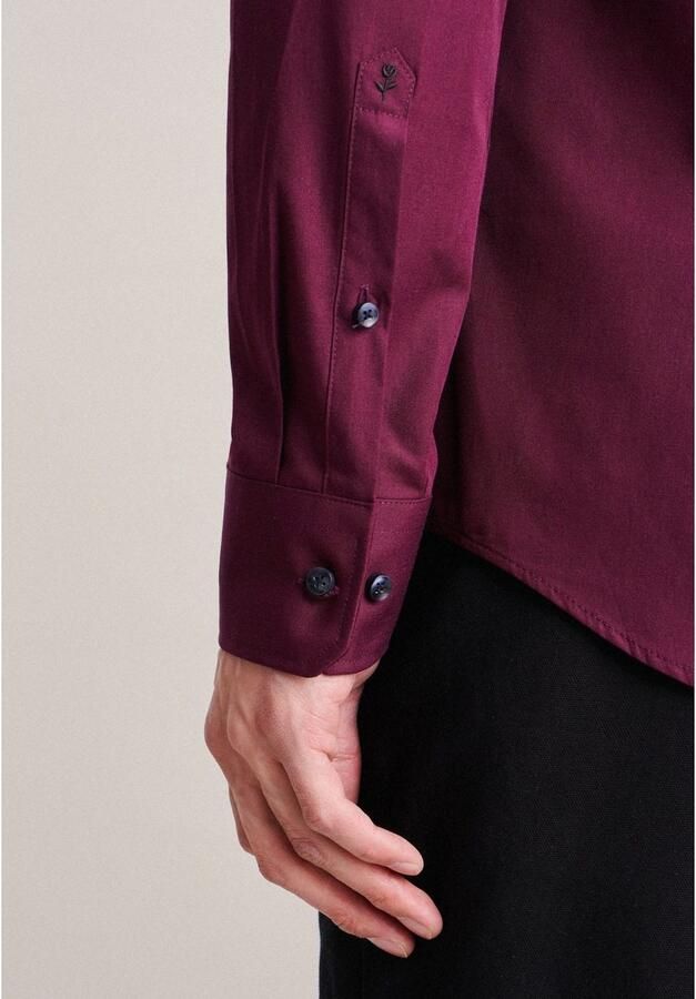 Seidensticker Businessoverhemd Zwarte roos Slim 1 1 Kent kraag uni - Foto 3