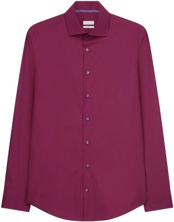 Seidensticker Businessoverhemd Zwarte roos Slim 1 1 Kent kraag uni