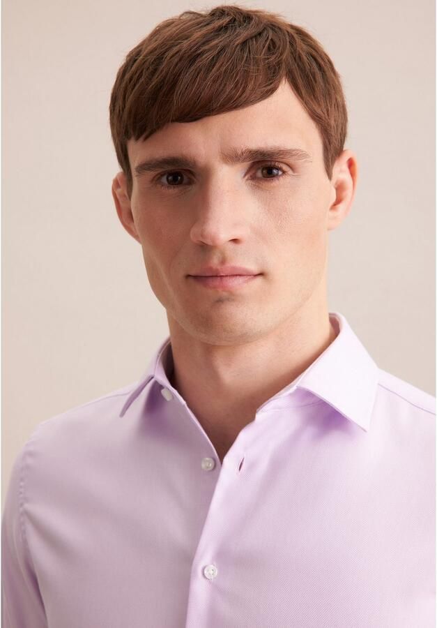 Seidensticker Businessoverhemd Zwarte roos Slim 1 1 Kent kraag uni - Foto 3