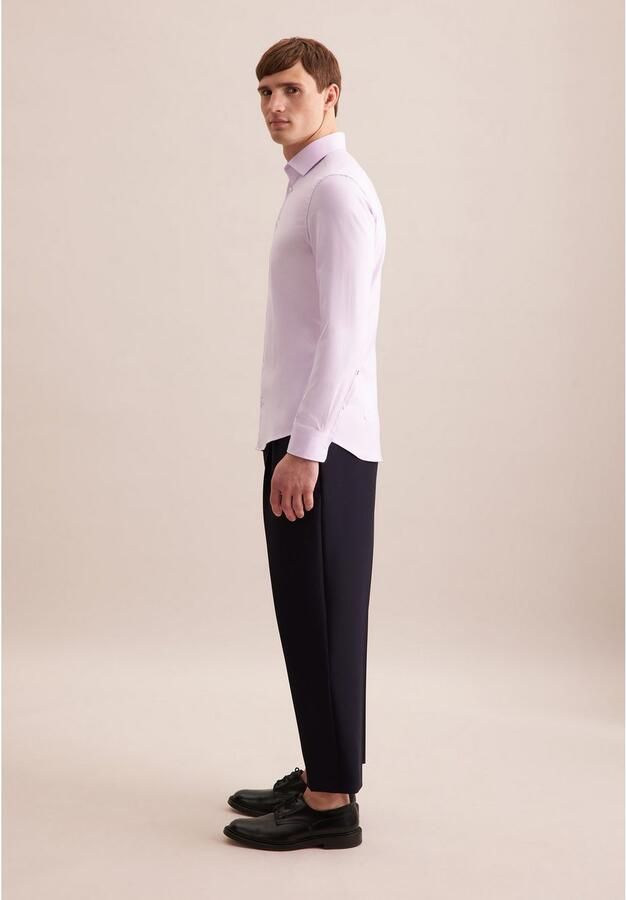 Seidensticker Businessoverhemd Zwarte roos Slim 1 1 Kent kraag uni - Foto 8