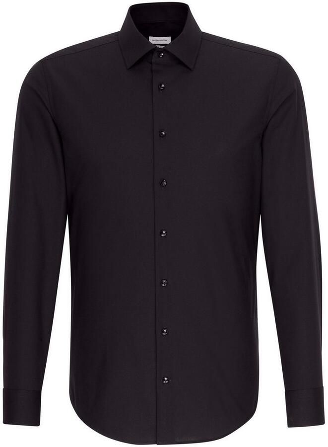 Seidensticker Businessoverhemd Zwarte roos X-Slim 1 1 Kentkraag effen - Foto 2