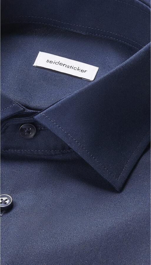 Seidensticker Businessoverhemd Zwarte roos Slim 1 1 Kent kraag uni - Foto 8