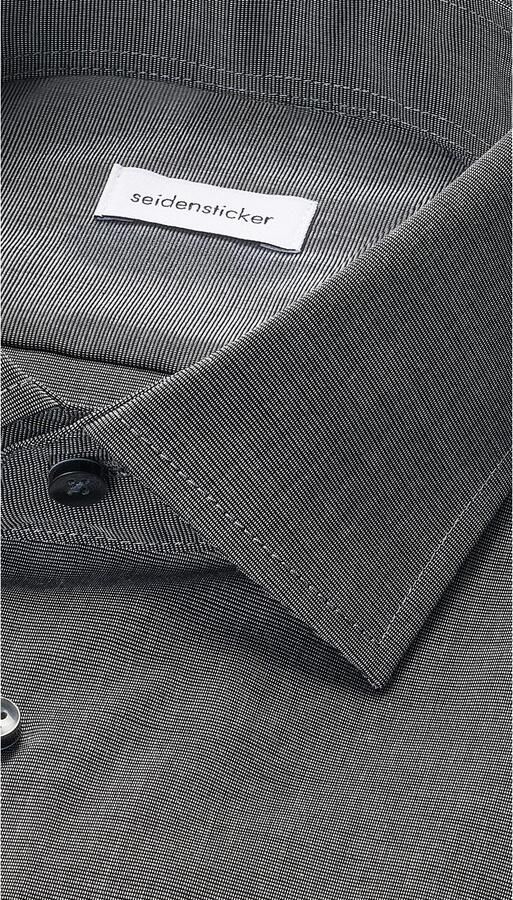 Seidensticker Businessoverhemd Zwarte roos Slim 1 1 Kent kraag uni - Foto 9