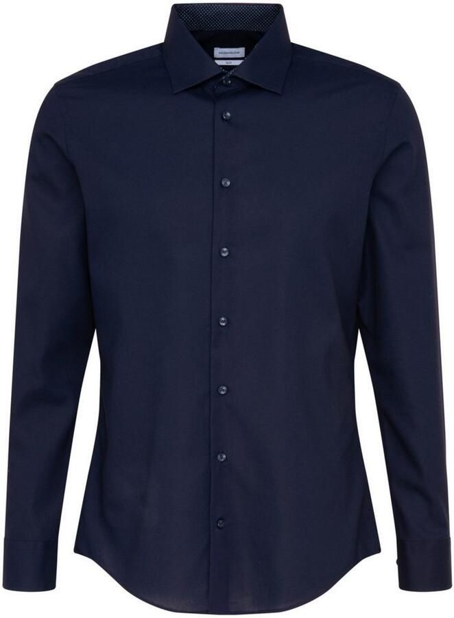 Seidensticker Businessoverhemd Zwarte roos Slim 1 1 Kent kraag uni