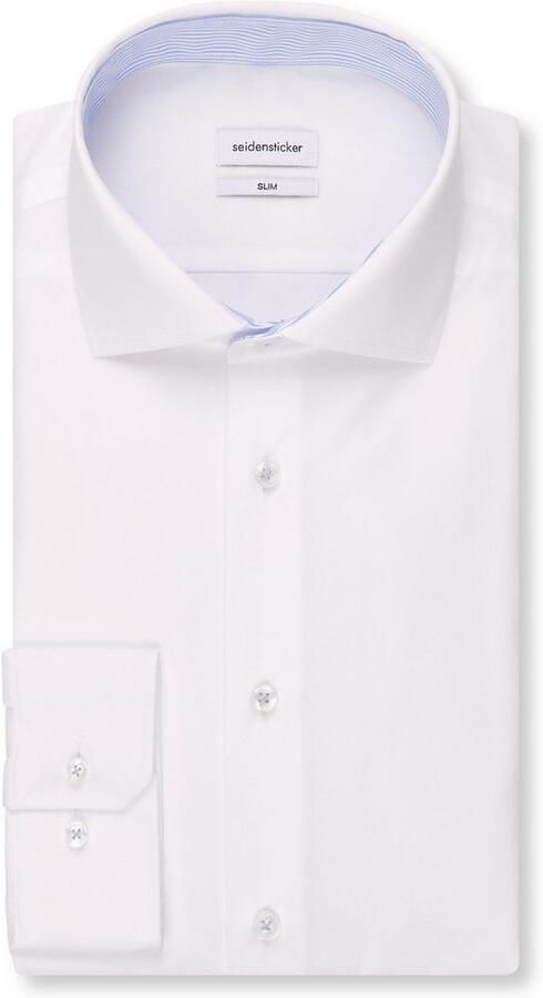 Seidensticker Businessoverhemd Zwarte roos Slim 1 1 Kent kraag uni - Foto 7