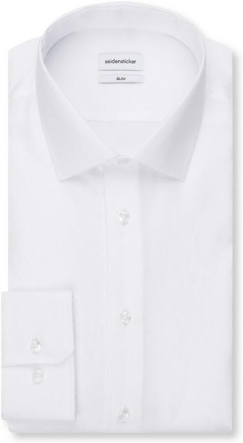 Seidensticker Businessoverhemd Zwarte roos Slim 1 1 Kent kraag uni - Foto 10