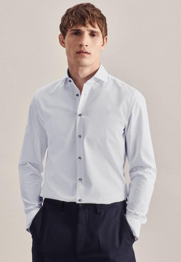 Seidensticker Businessoverhemd Zwarte roos Slim 1 1 Kentkraag - Foto 7