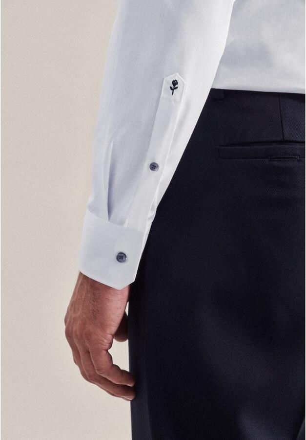 Seidensticker Businessoverhemd Zwarte roos Slim 1 1 Kentkraag - Foto 3