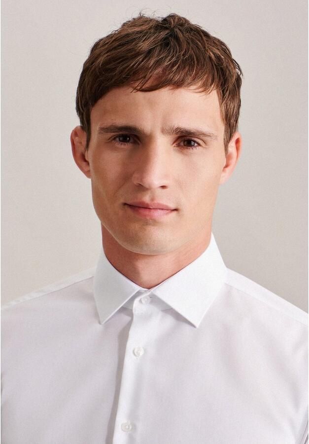 Seidensticker Businessoverhemd Zwarte roos X-Slim 1 1 Kentkraag effen