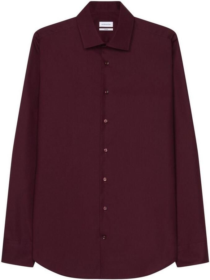 Seidensticker Businessoverhemd Zwarte roos X-Slim 1 1 Kentkraag effen