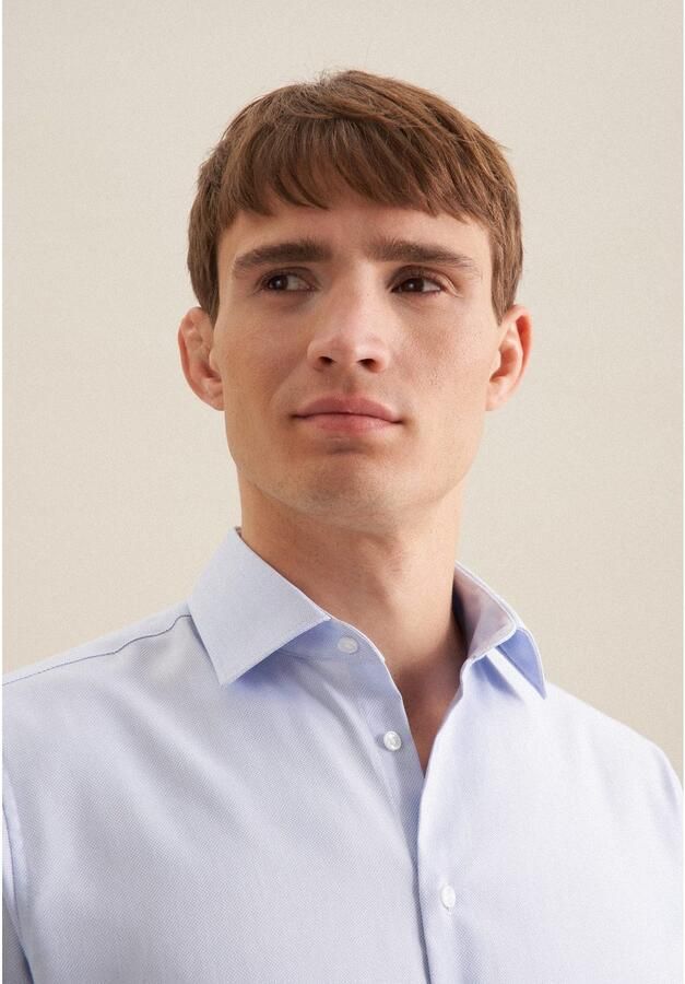 Seidensticker Super SF Super slim fit zakelijk overhemd van effen materiaal - Foto 2