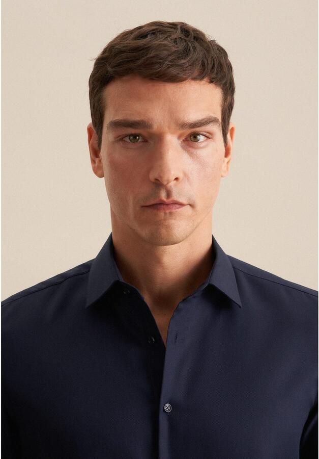 Seidensticker Businessoverhemd Zwarte roos X-slim Kent-kraag uni - Foto 3