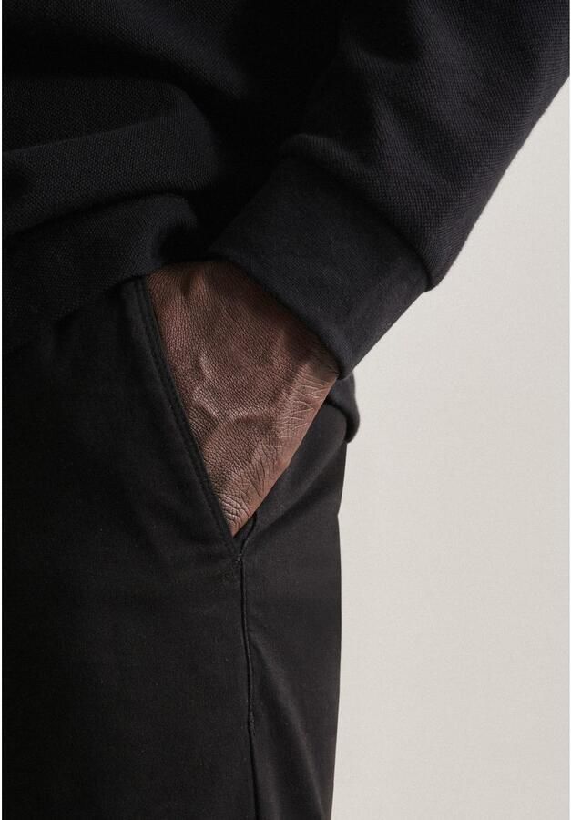 Seidensticker Chino Zwarte roos