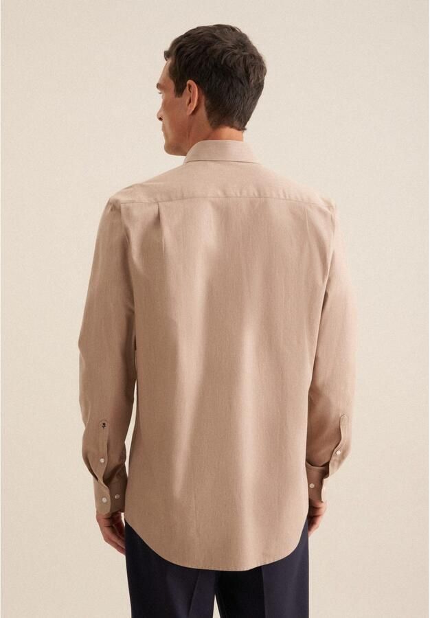 Seidensticker Flanellen overhemd Regular 1 1 Kent kraag effen - Foto 4