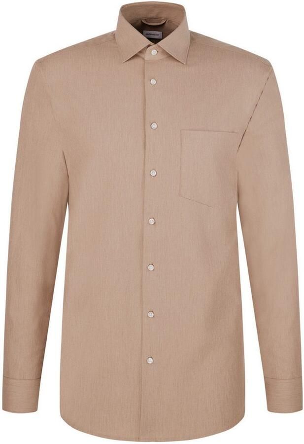 Seidensticker Flanellen overhemd Regular 1 1 Kent kraag effen - Foto 6