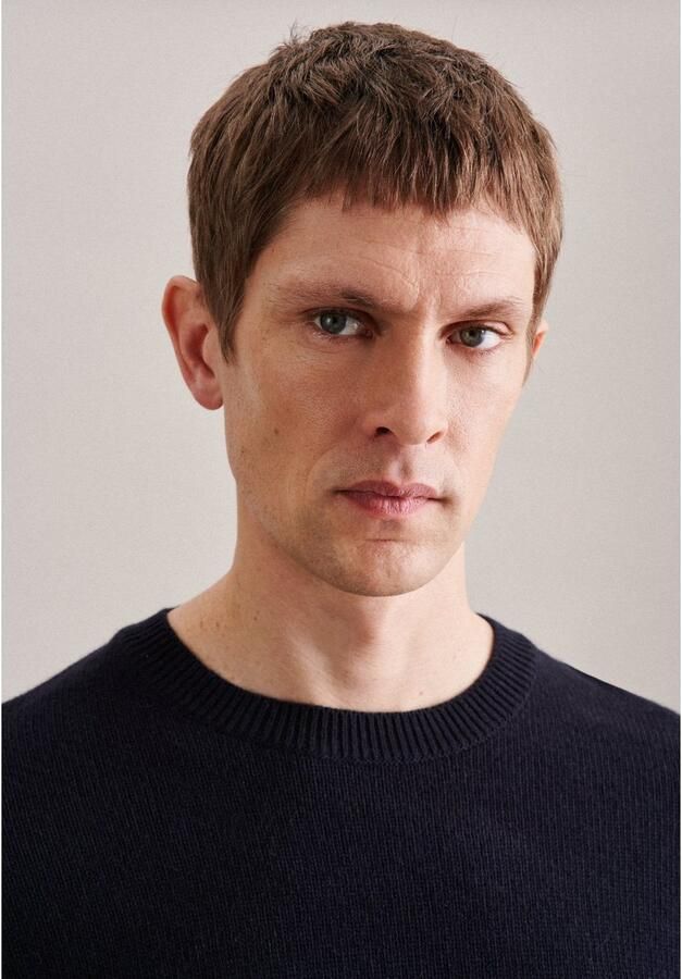 Seidensticker Gebreide trui Regular Lange mouwen ronde hals uni - Foto 3