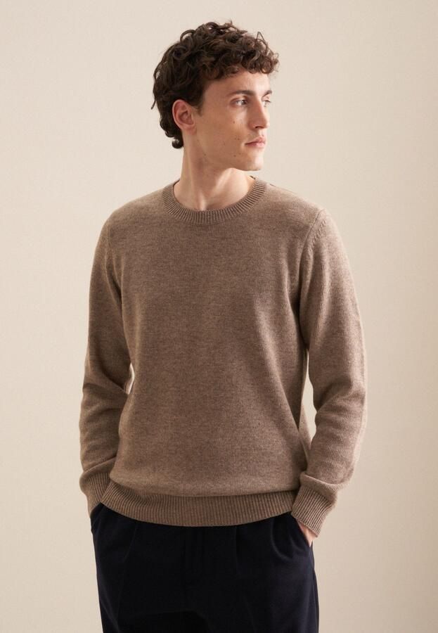 Seidensticker Gebreide trui Regular Lange mouwen ronde hals uni - Foto 8