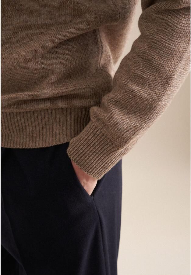 Seidensticker Gebreide trui Regular Lange mouwen ronde hals uni - Foto 3