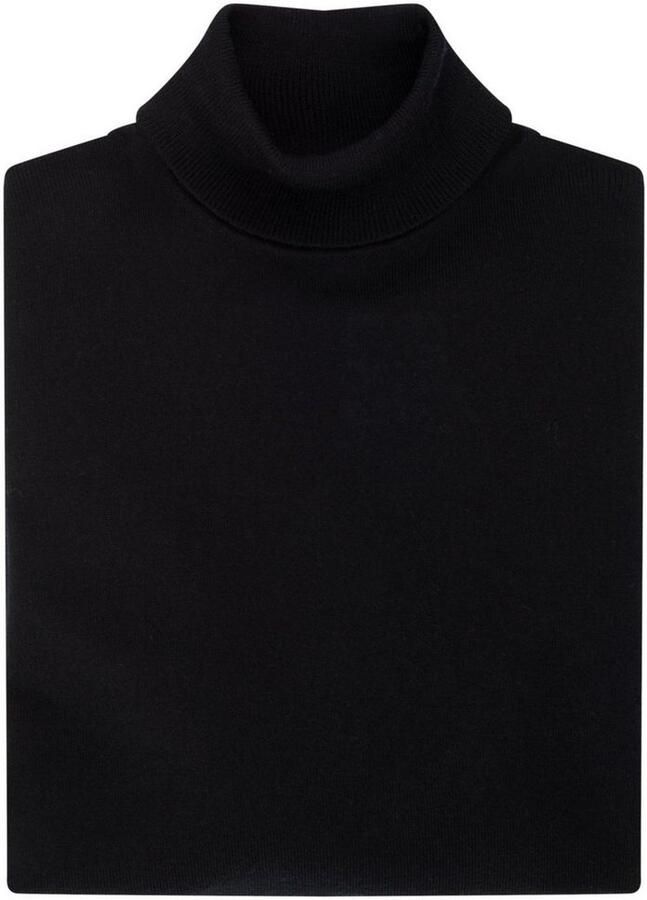 Seidensticker Gebreide trui Zwarte roos 1 1 ronde hals uni