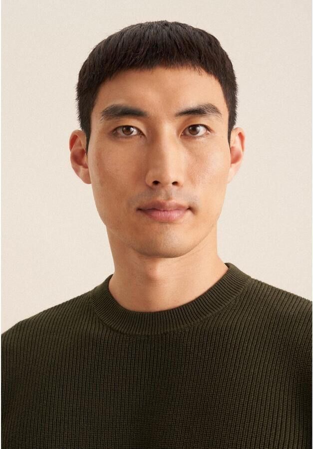 Seidensticker Gebreide trui Zwarte roos 1 1 ronde hals uni - Foto 2