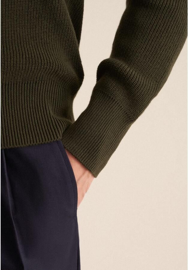 Seidensticker Gebreide trui Zwarte roos 1 1 ronde hals uni - Foto 3